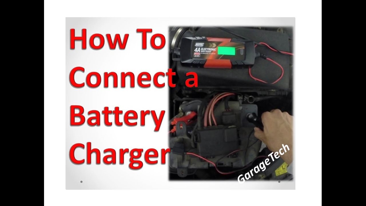 hooking up car battery charger