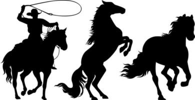 horse silhouette vector