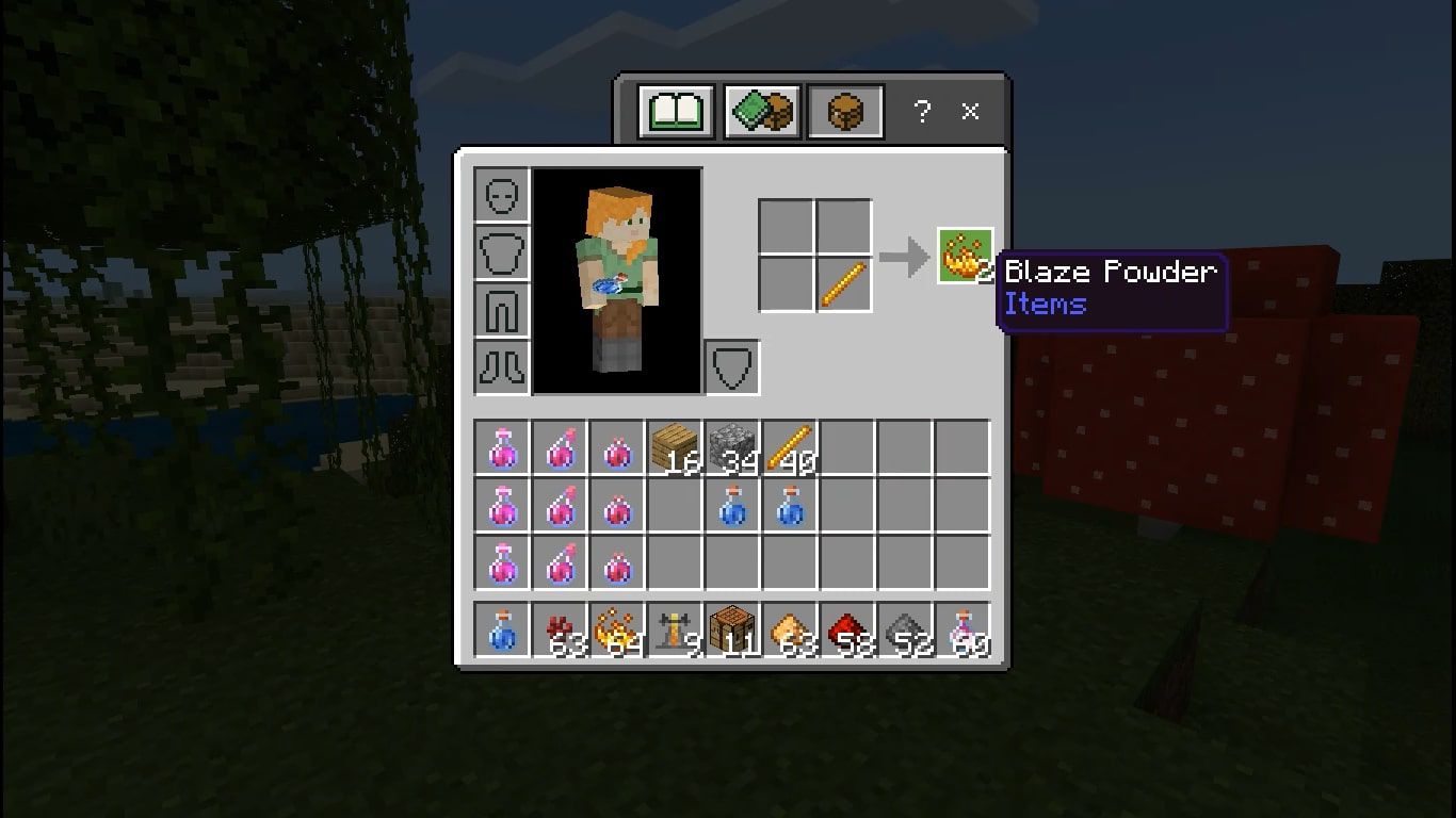 how do you make a strength potion in minecraft