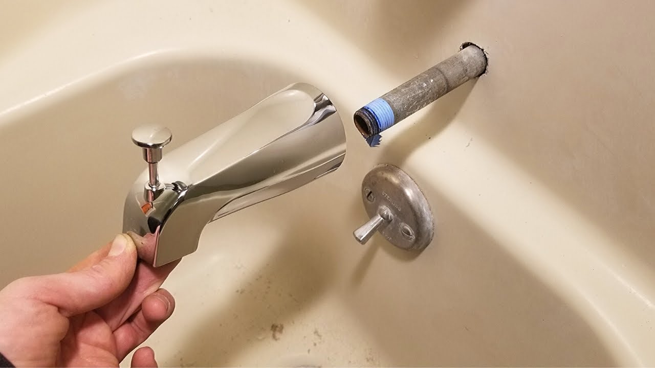 how do you remove a bathtub spout