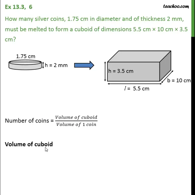 how many silver coins 1.75 cm in diameter