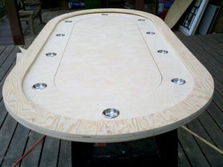 how to build a poker table with cup holders