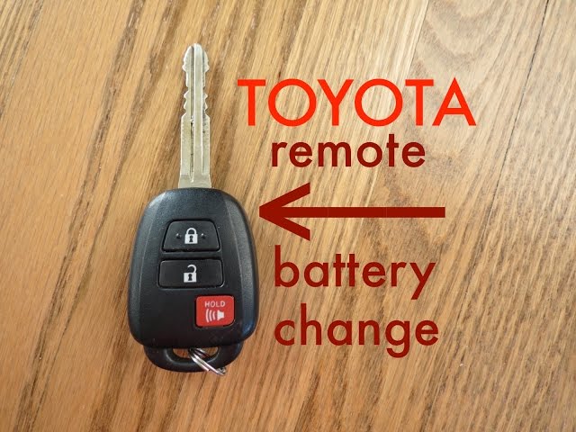 how to change the battery in toyota key fob