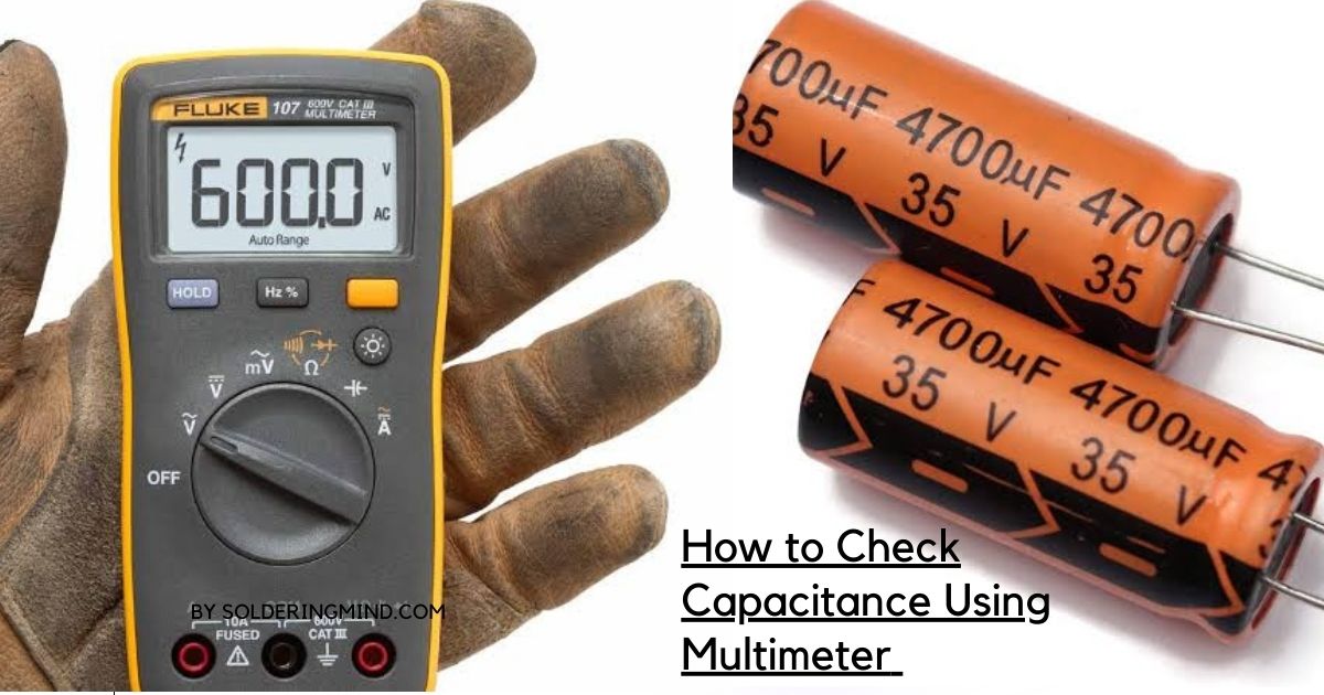 how to check a capacitor using multimeter