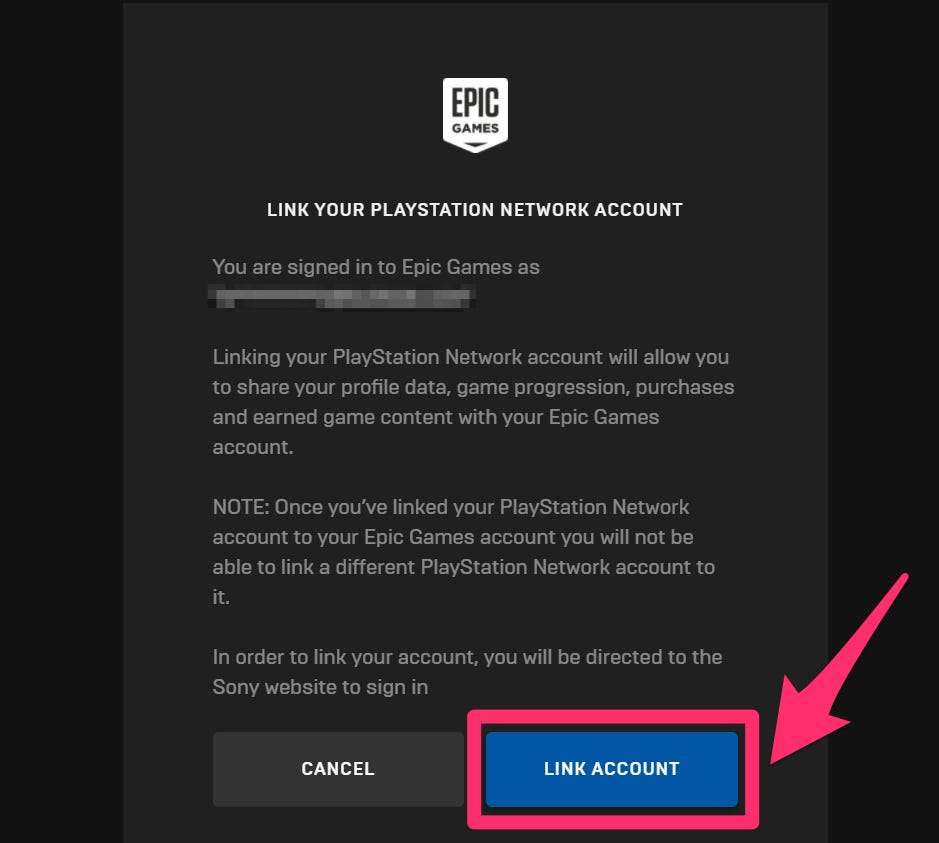 how to connect psn to epic games