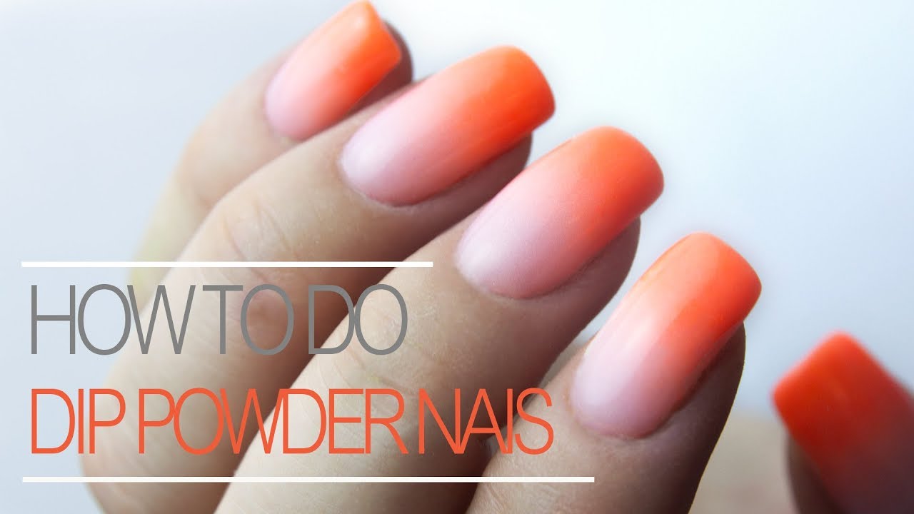 how to do ombre nails with dip powder