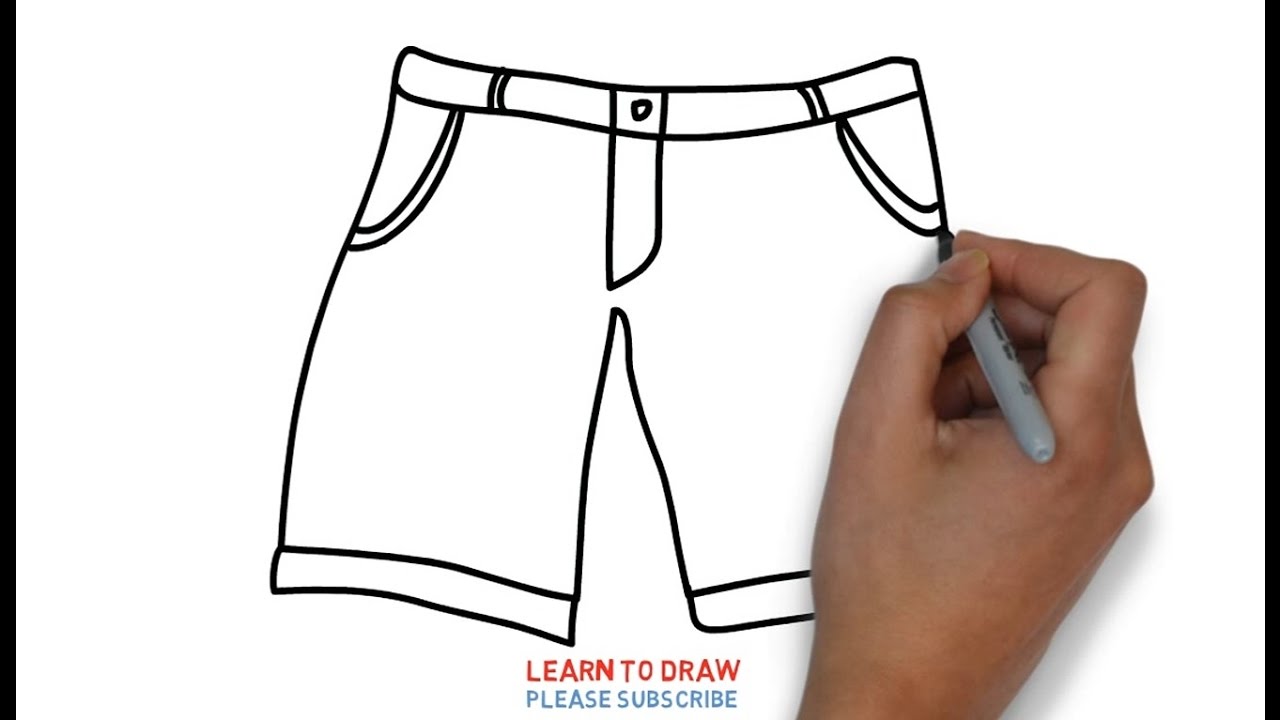 how to draw shorts