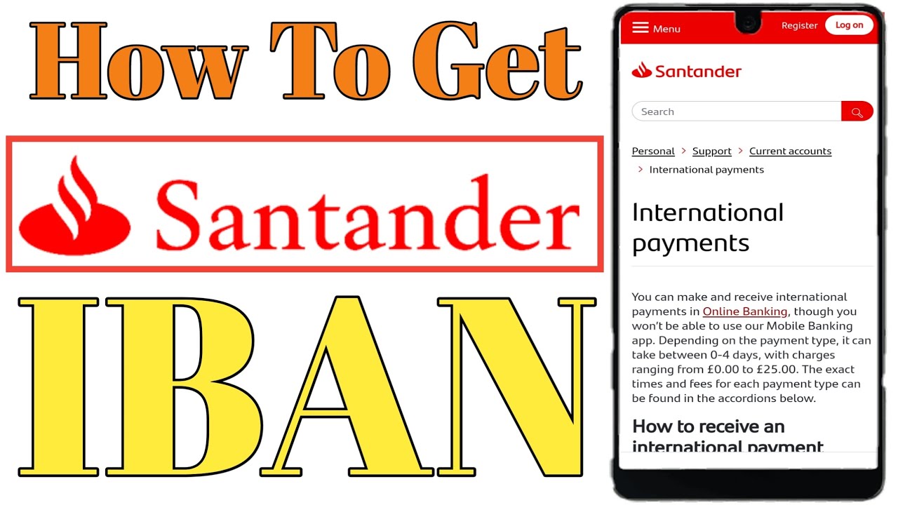 how to find my iban number santander