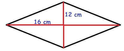 how to find perimeter of rhombus when diagonals are given