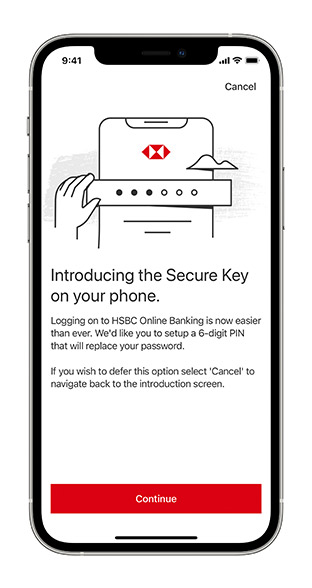 how to find pin on hsbc app