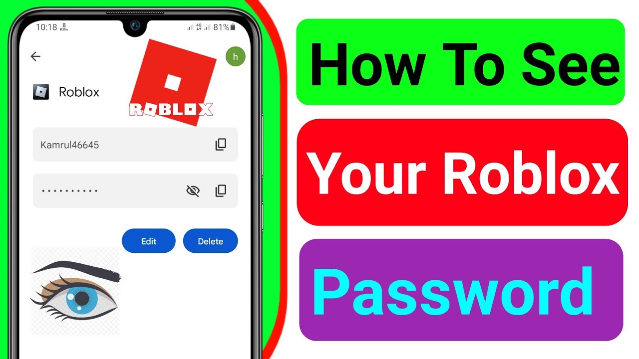 how to find your password for roblox