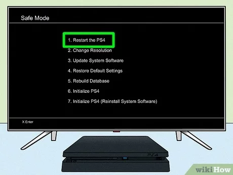 how to get a ps4 off safe mode