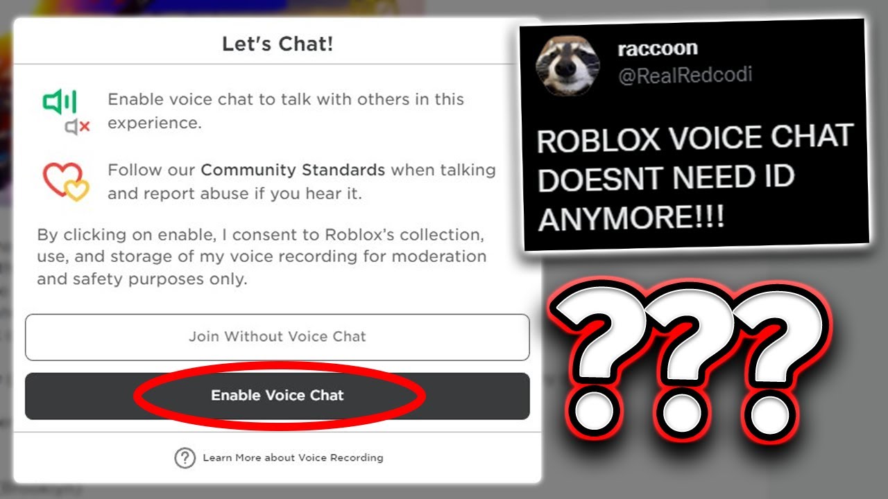 how to get roblox voice chat without id