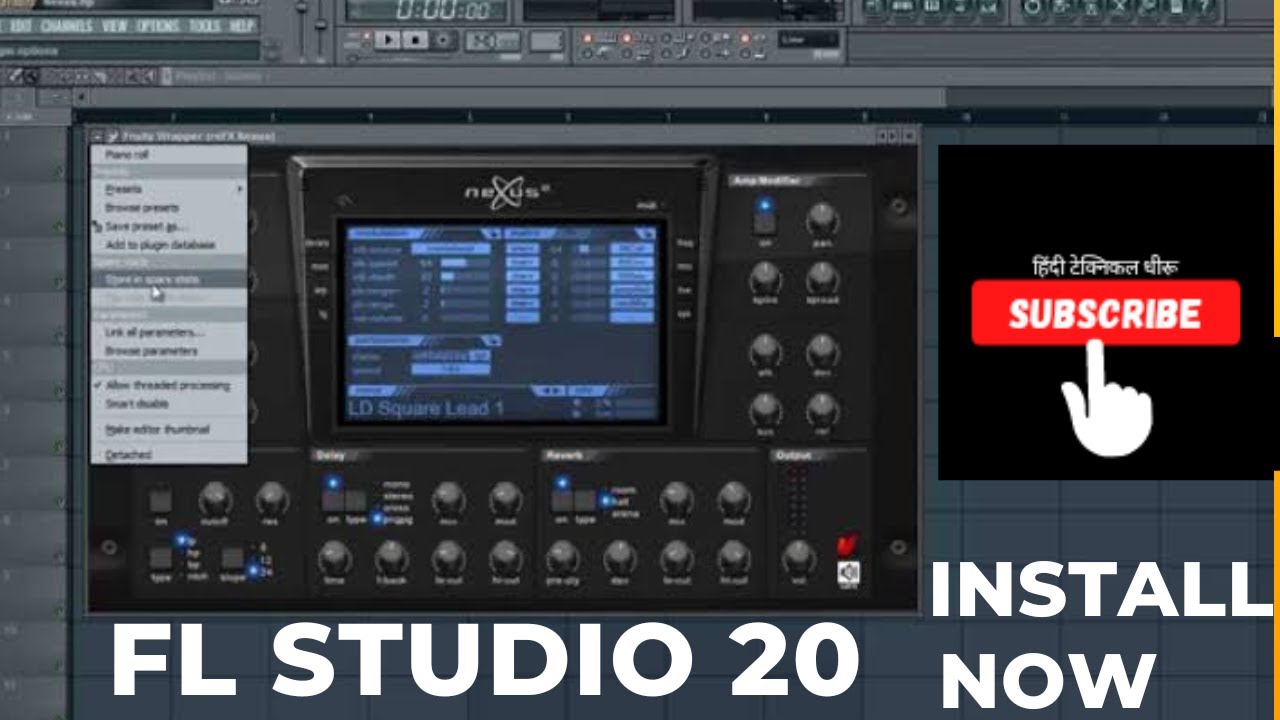 how to install nexus fl studio 20