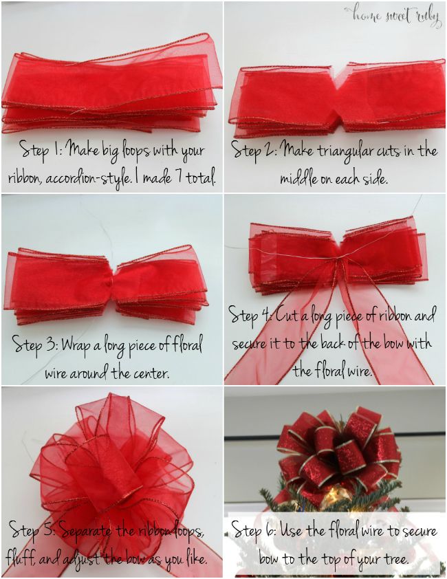 how to make bows out of ribbon for christmas