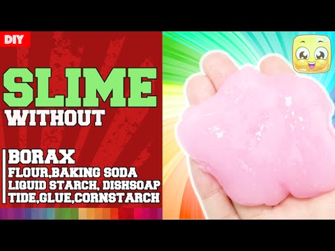 how to make slime without cornstarch borax and glue