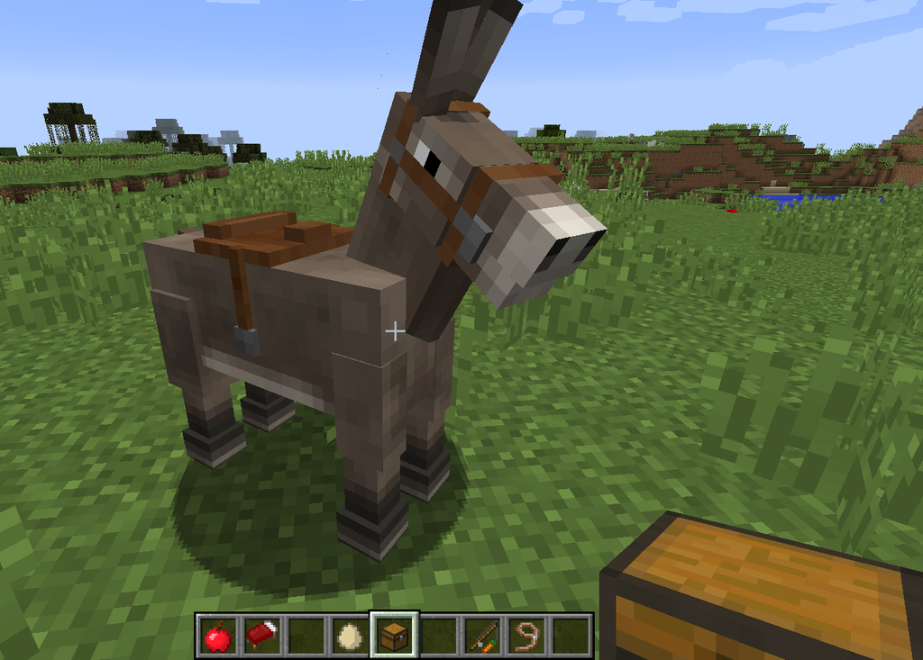 how to place a chest on a horse in minecraft