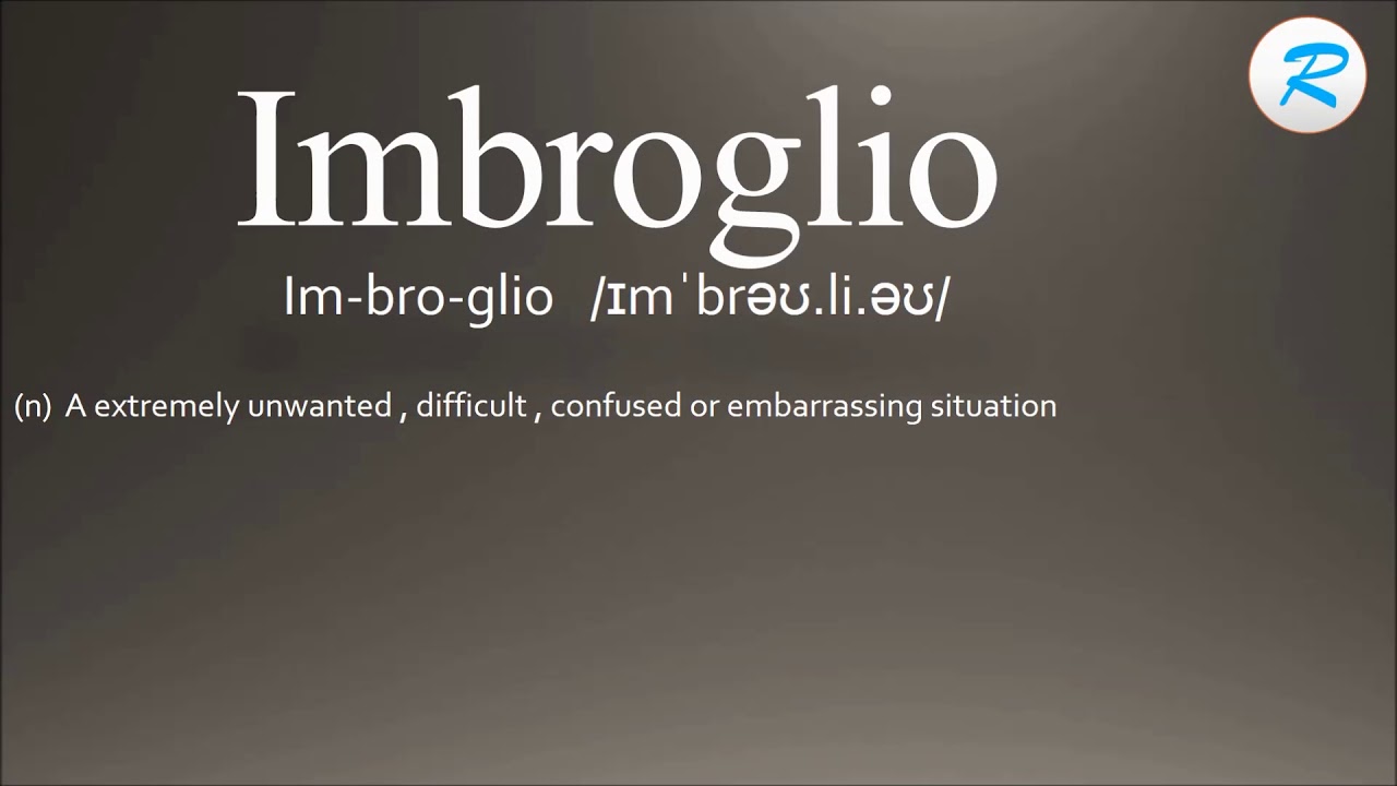 how to pronounce imbroglio