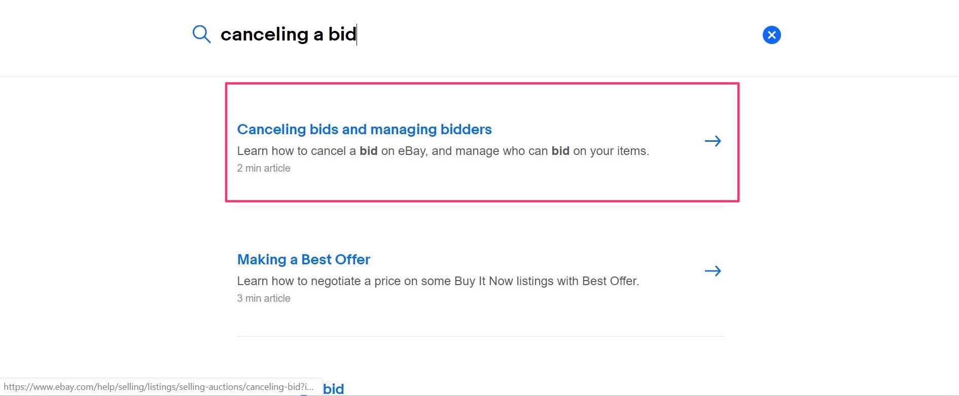 how to remove a bid in ebay