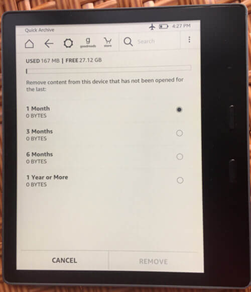 how to remove books from kindle paperwhite