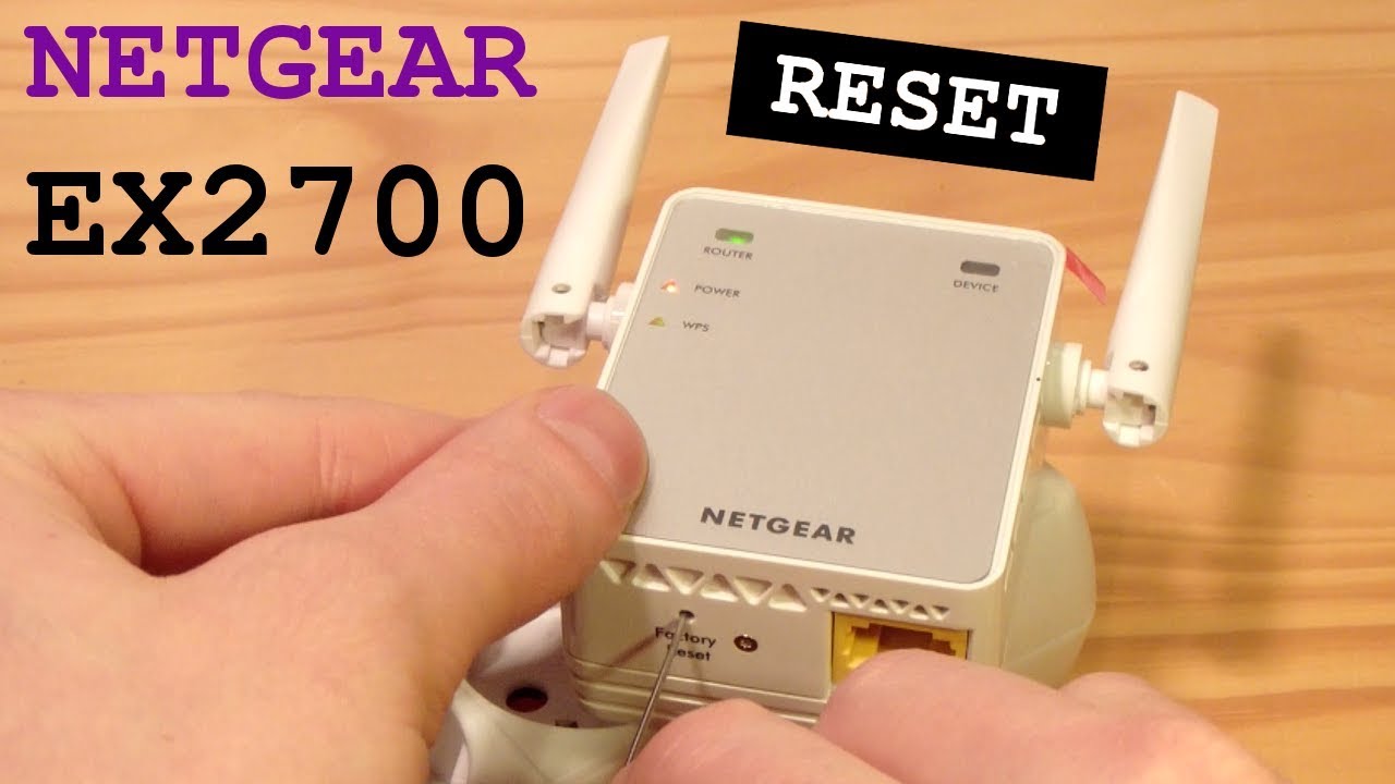 how to reset netgear range extender