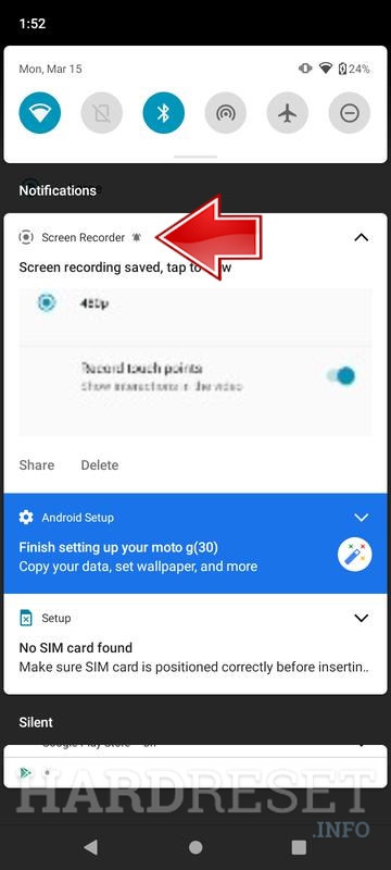 how to screen record on motorola