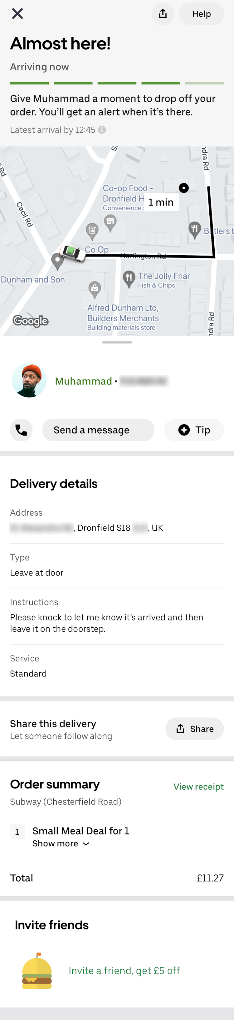 how to see total uber eats orders