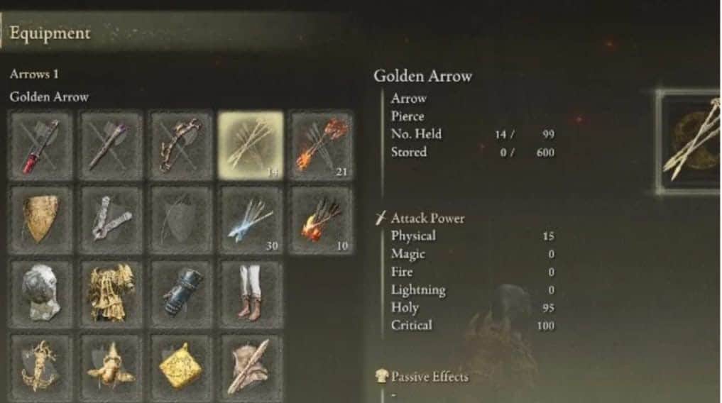 how to switch arrows in elden ring