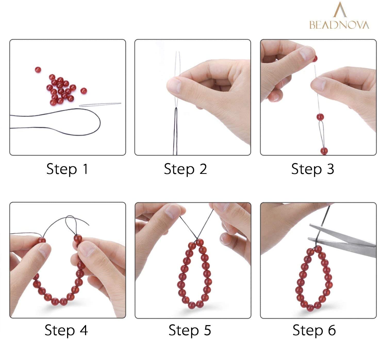 how to tie a clear string bracelet