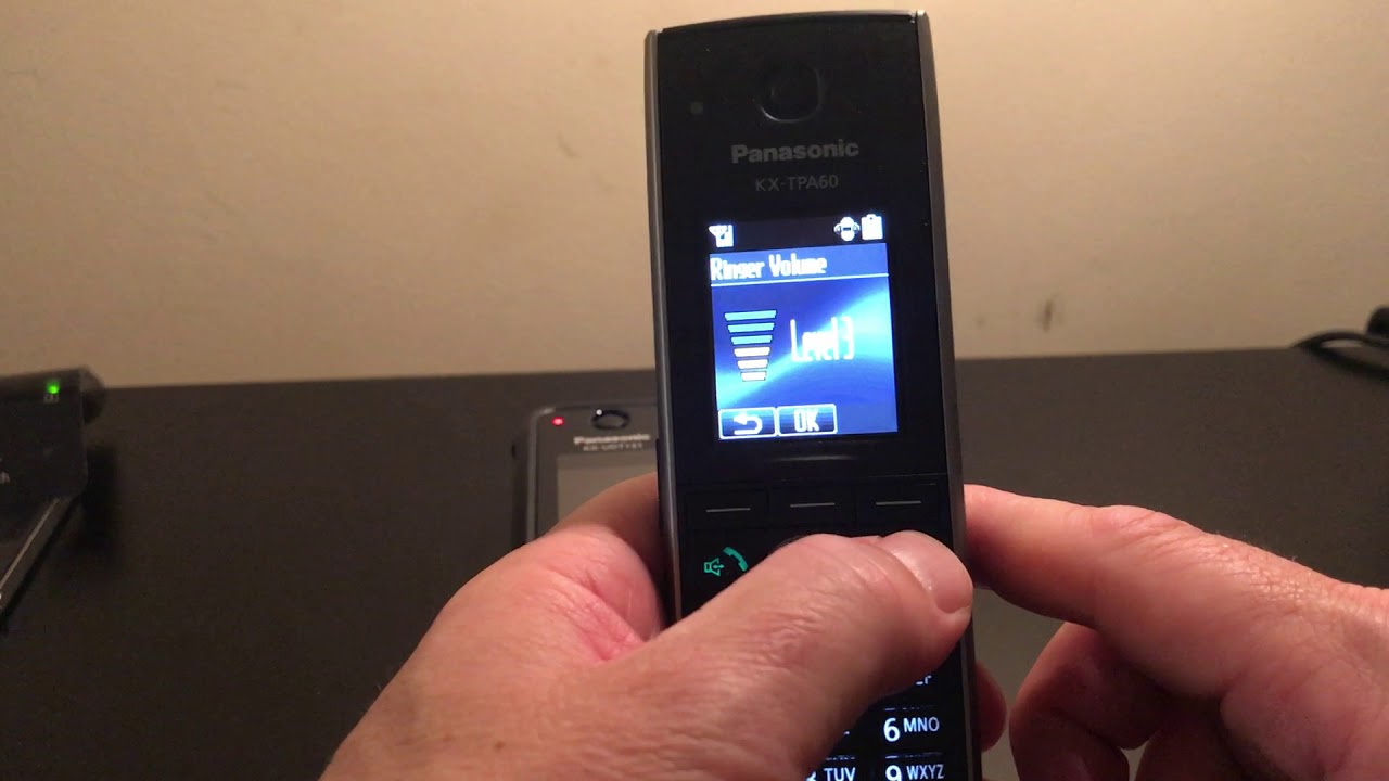 how to turn ringer on panasonic cordless phone