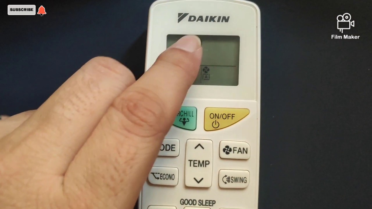 how to use daikin air conditioner remote