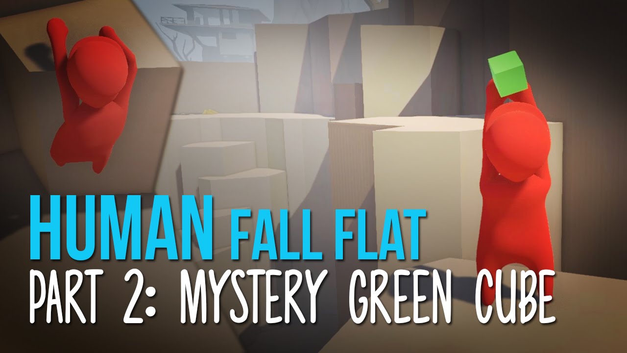 human fall flat green cubes