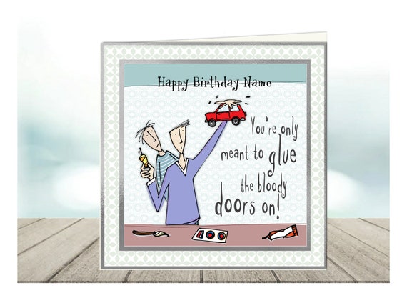 humour birthday cards for him