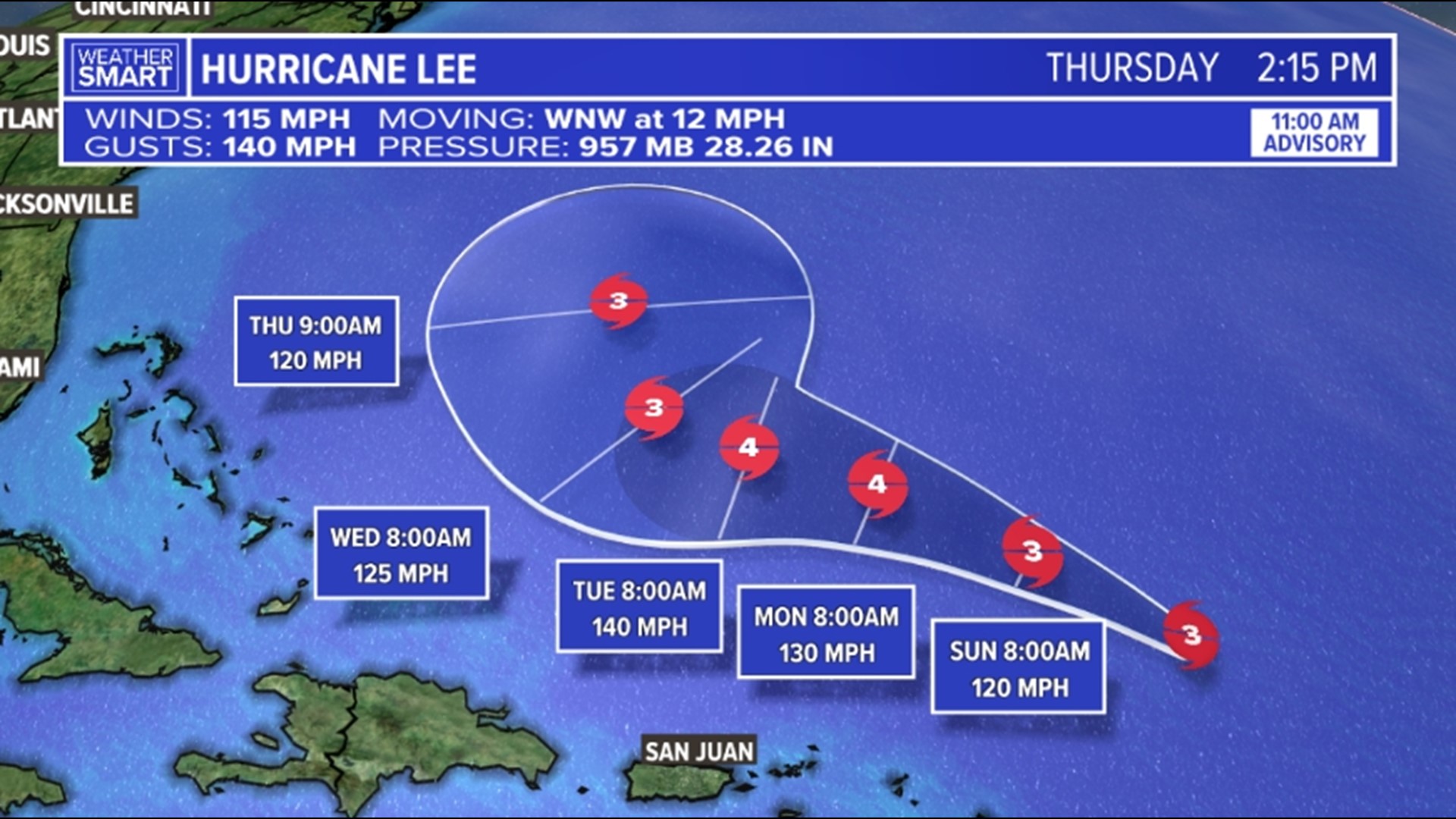 hurricane lee tracker