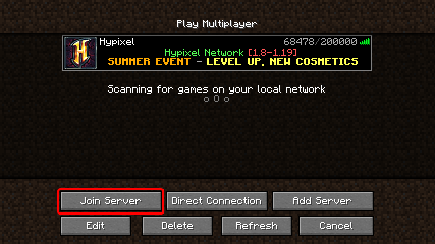 hypixels server ip