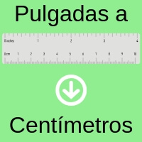 i pulgada a cm