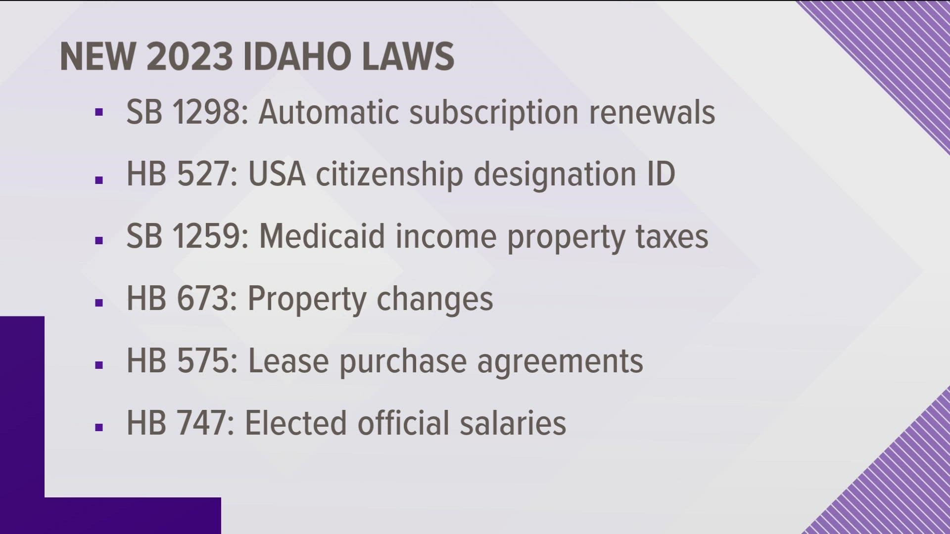 idaho state laws