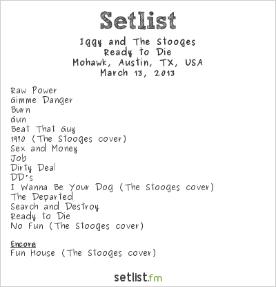 iggy pop setlist