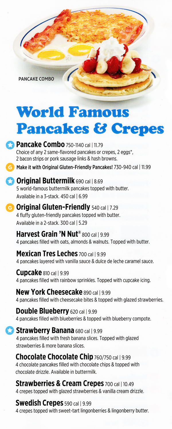 ihop breakfast menu