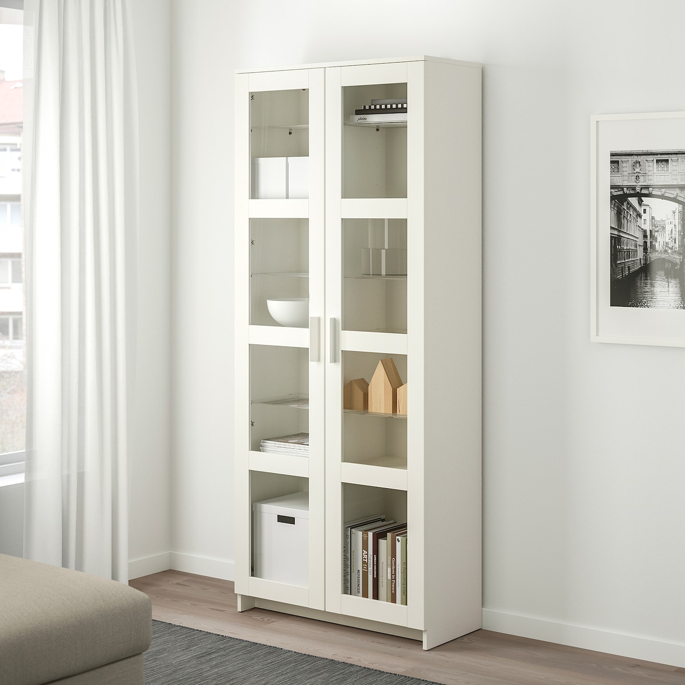 ikea white display cabinet