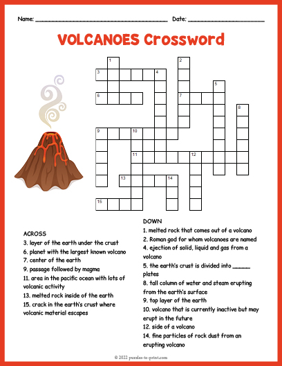 inactive as a volcano crossword