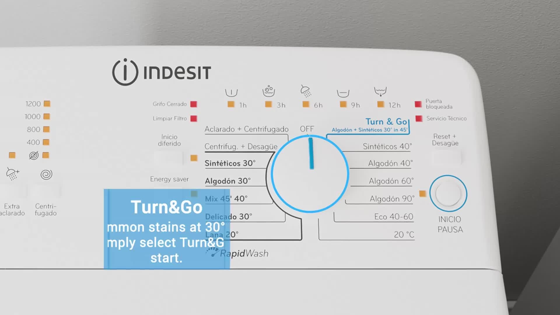 indesit lavadora instrucciones