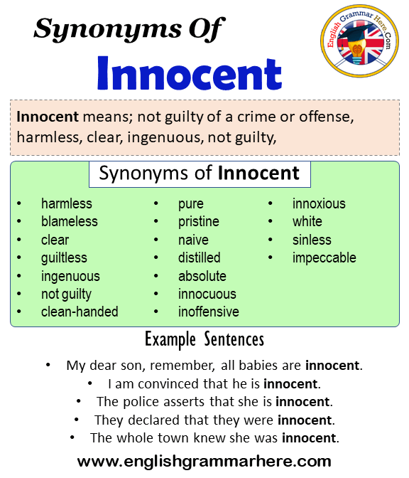 innocent synonym