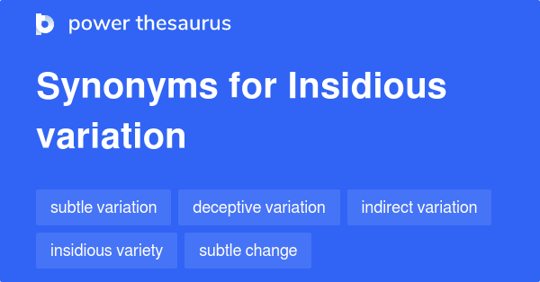 insidious thesaurus