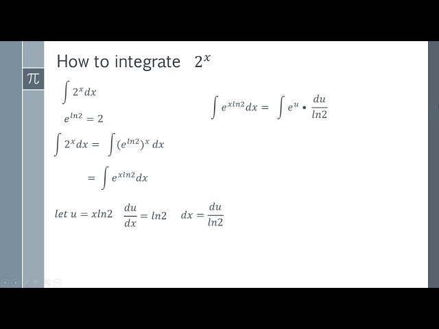 integral of 2 x dx