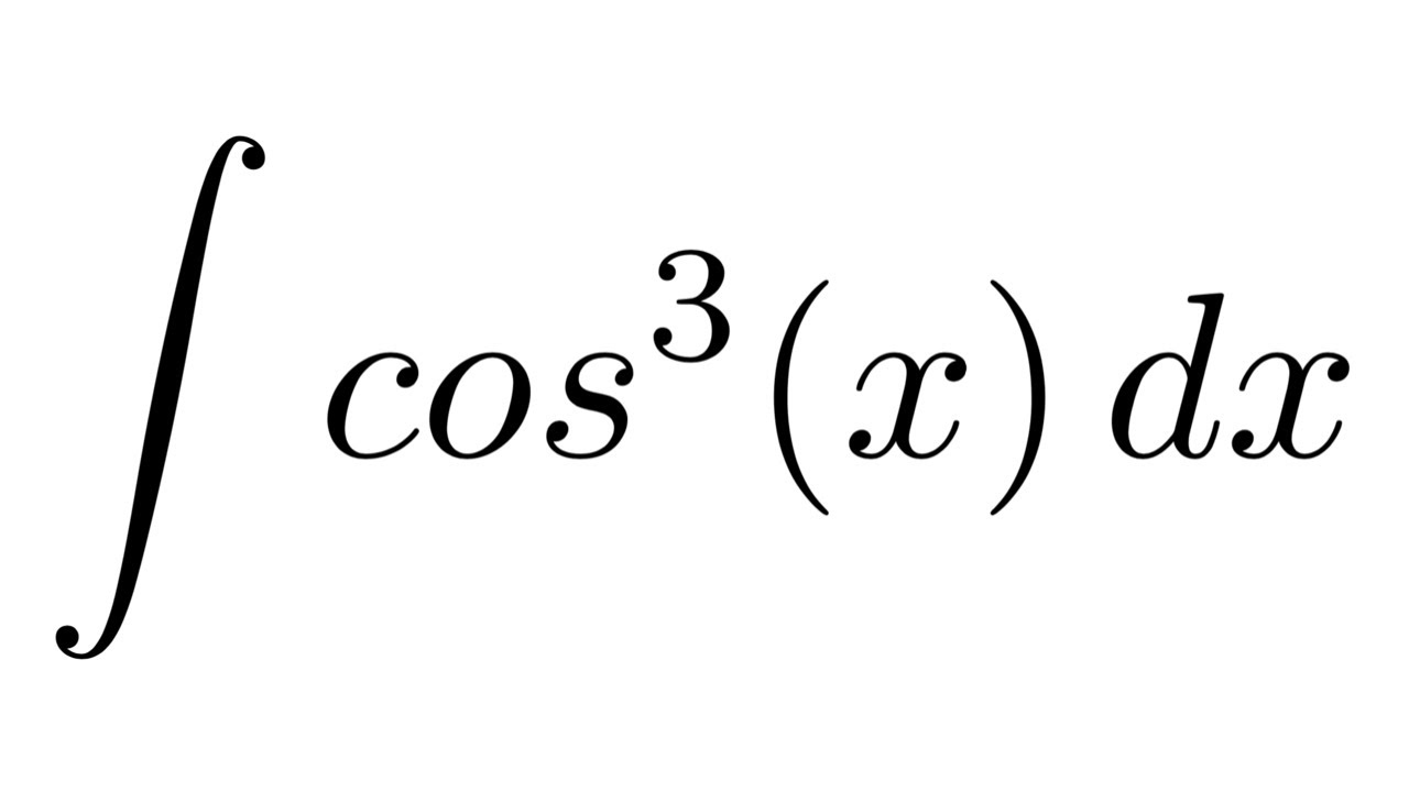 integral of cos x 3