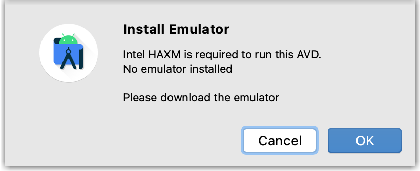 intel haxm is required to run this avd android studio