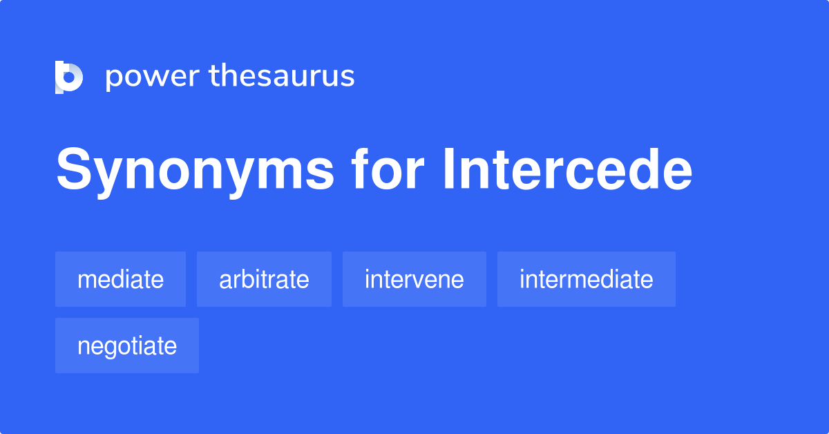 intercede synonym