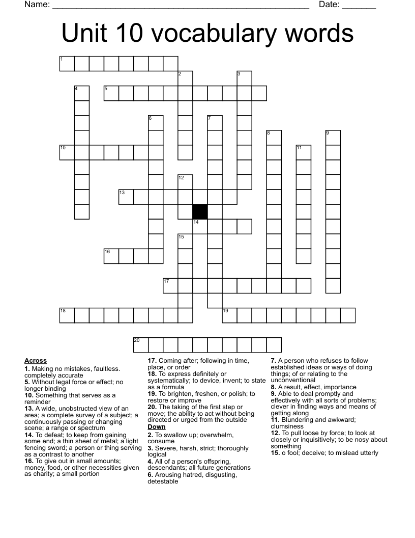 invent crossword clue