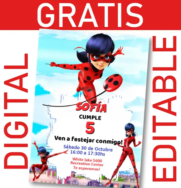 invitaciones de ladybug para whatsapp